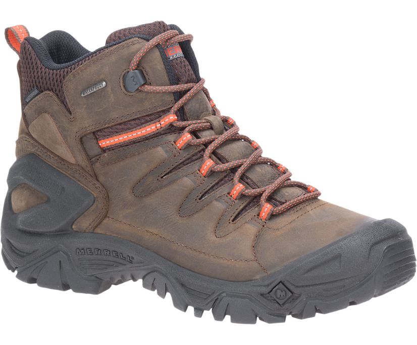 Buty Merrell Strongbound Peak Mid Wasserdicht - Buty Trekkingowe Męskie Merrell - Kawa [KYRNB-2346]